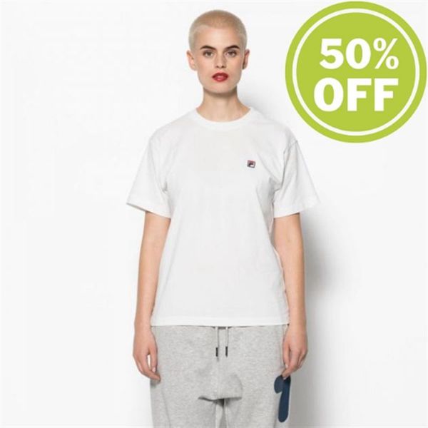 Fila Nova Cropped Women's T-Shirts - White,NZ 481-64713